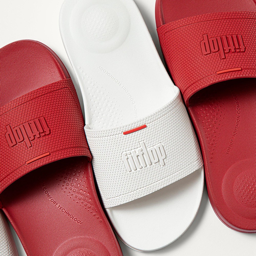 Fitflop Man Slides Red - Iqushion Pool - OE7039865